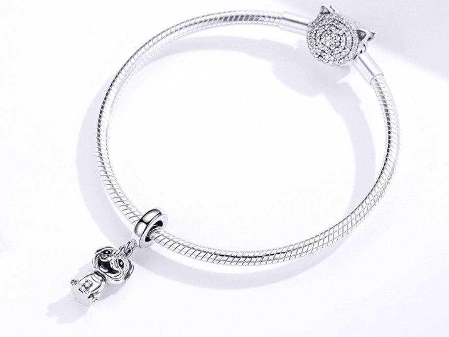 Bulldog 925 Sterling Silver Bracelet Accessory