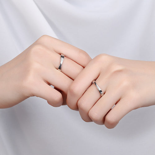 925 Sterling Silver Couple Rings