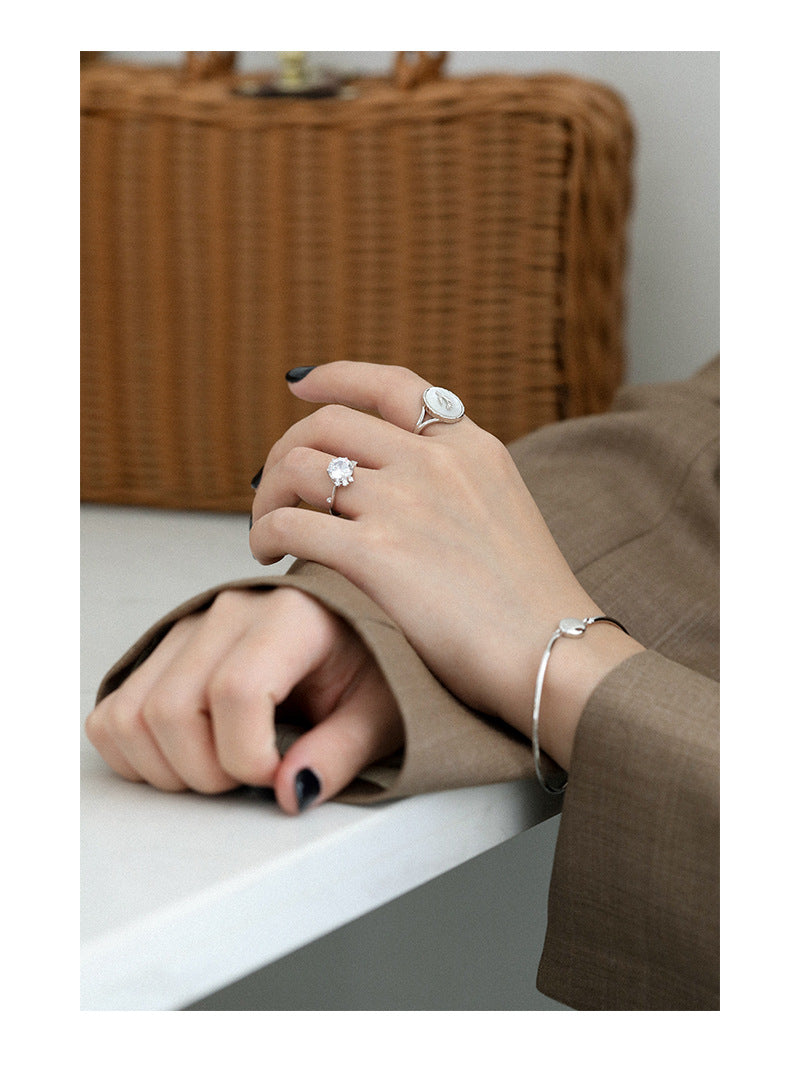 Gold Tone 925 Sterling Silver Ring