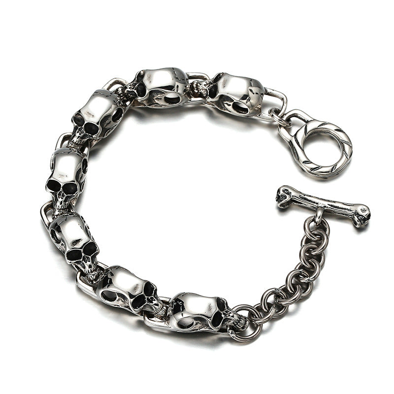 Skull 925 Sterling Silver Bracelet