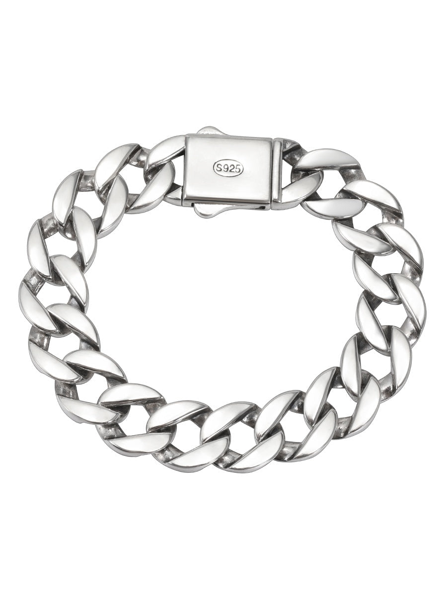 Cuban 925 Sterling Silver  Bracelet