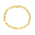 14K Gold-plated 925 Silver Paperclip Bracelet