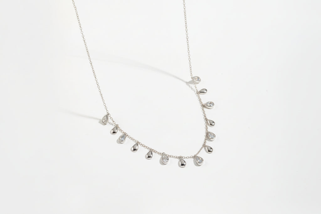 Raindrop 925 Sterling Silver Necklace