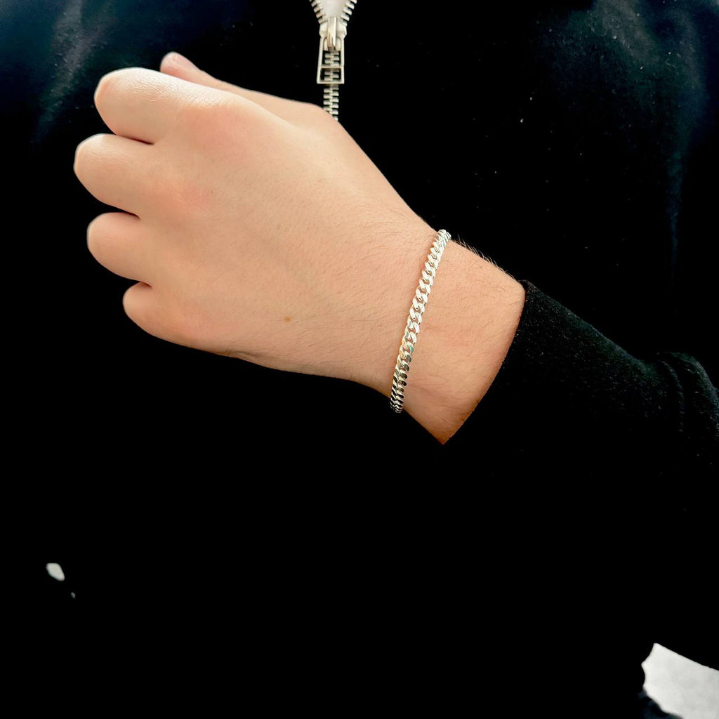 Cuban 925 Sterling Silver Bracelet