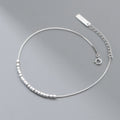Cube 925 Sterling Silver Anklet