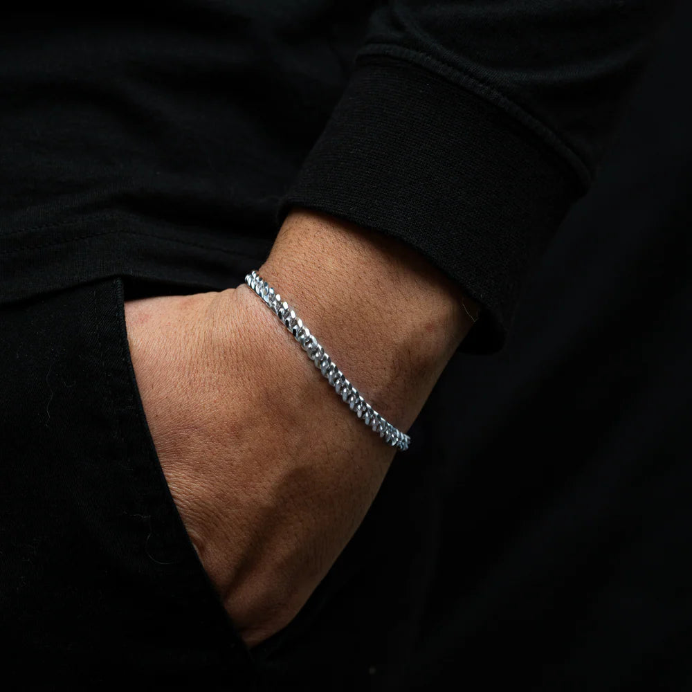 Cuban 925 Sterling Silver Bracelet