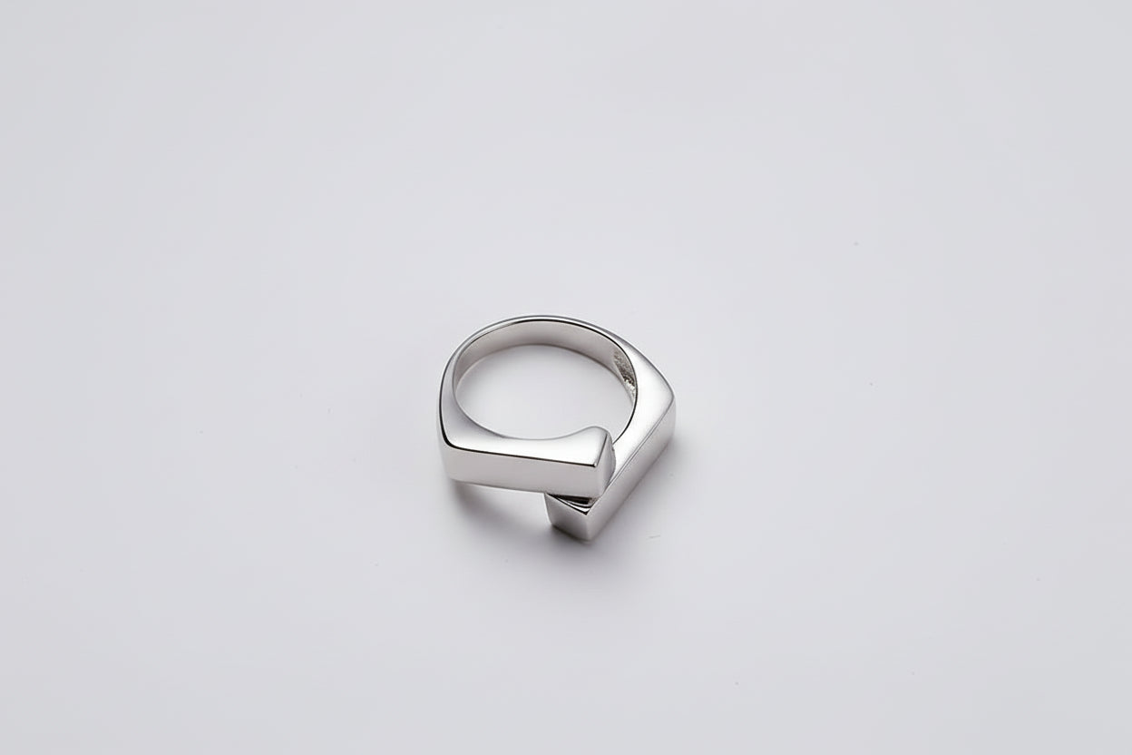 Geometric 925 Sterling Silver Ring