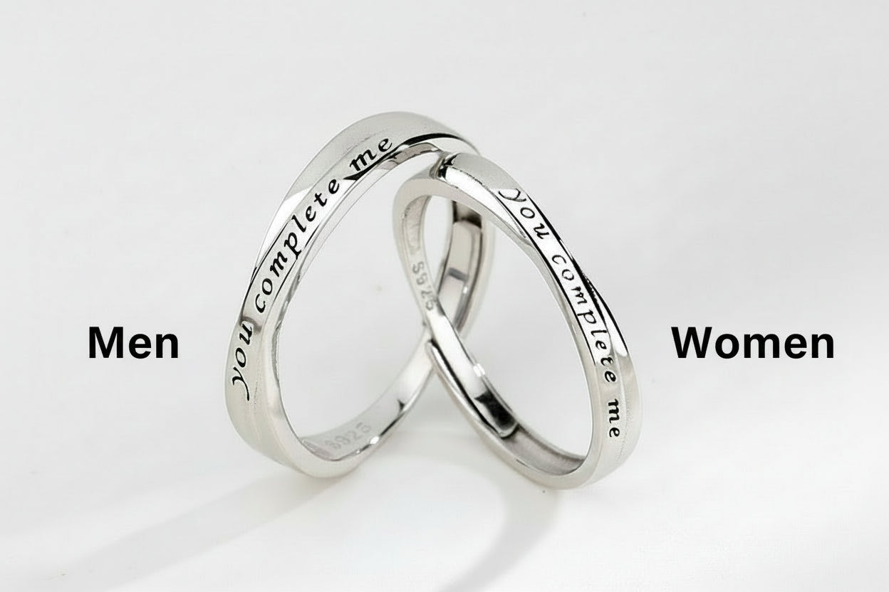 925 Sterling Silver Couple Rings