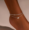 Double Layer 925 Sterling Silver Anklet