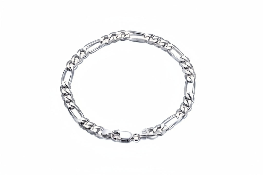 Figaro 925 Sterling Silver Bracelet