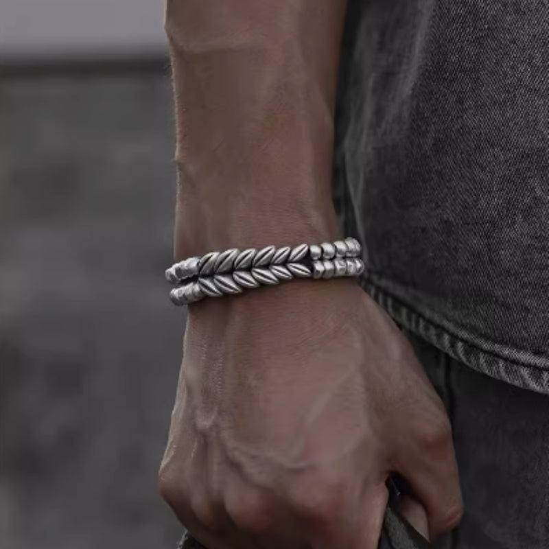 Wheat Fine Silver Bracelet
